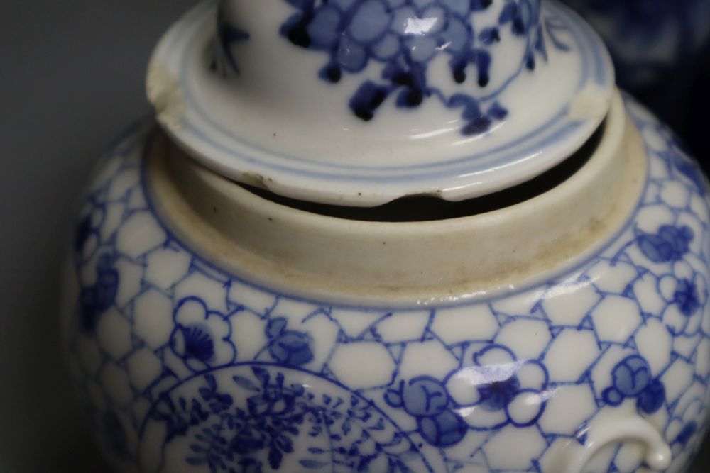 A group of Chinese porcelain vases and dishes, 19th century and later, and some European ceramics,